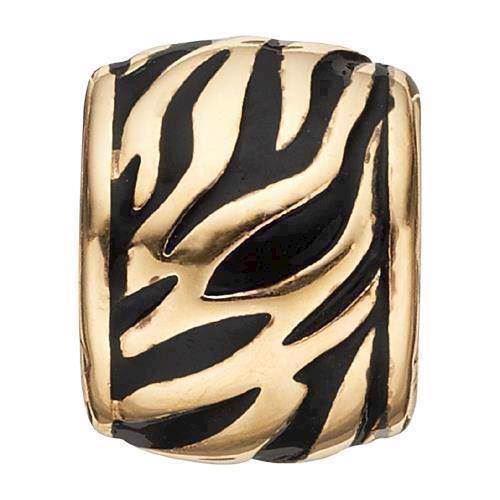 Image of 925 sterling sølv Collect armbånds ring charm Zebra forgyldt sølv ring med zebra motiv fra Christina Collect